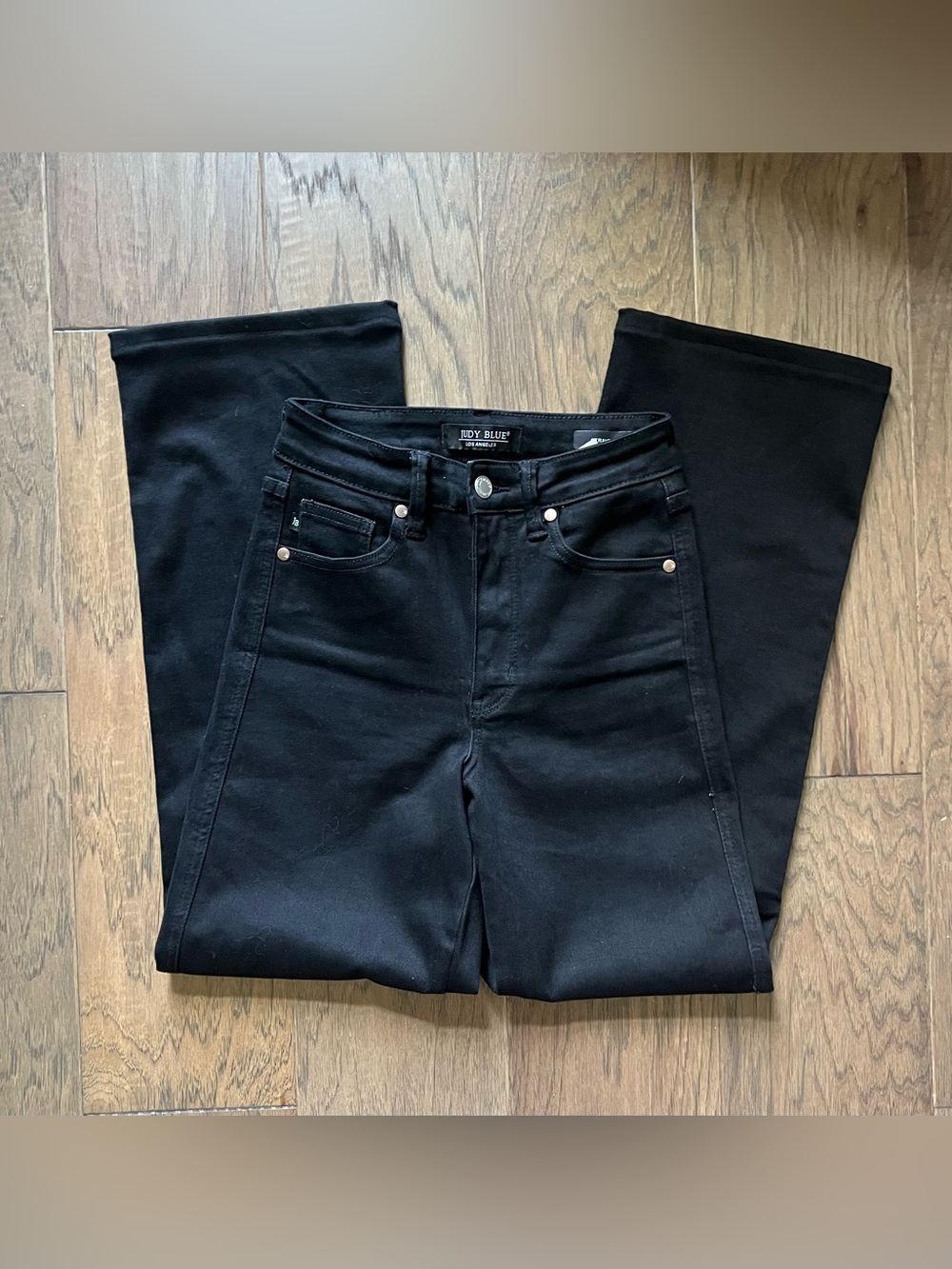 Judy Blue Straight Fit Black Jeans JB88866 BK-CO Size 0/24 High Rise Womens
